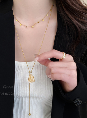 不规则几何吊坠项链女款2025新款
