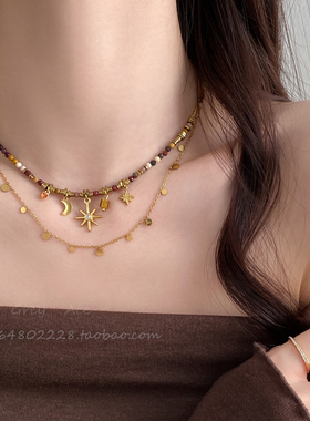 美拉德项链轻奢小众高级感锁骨链