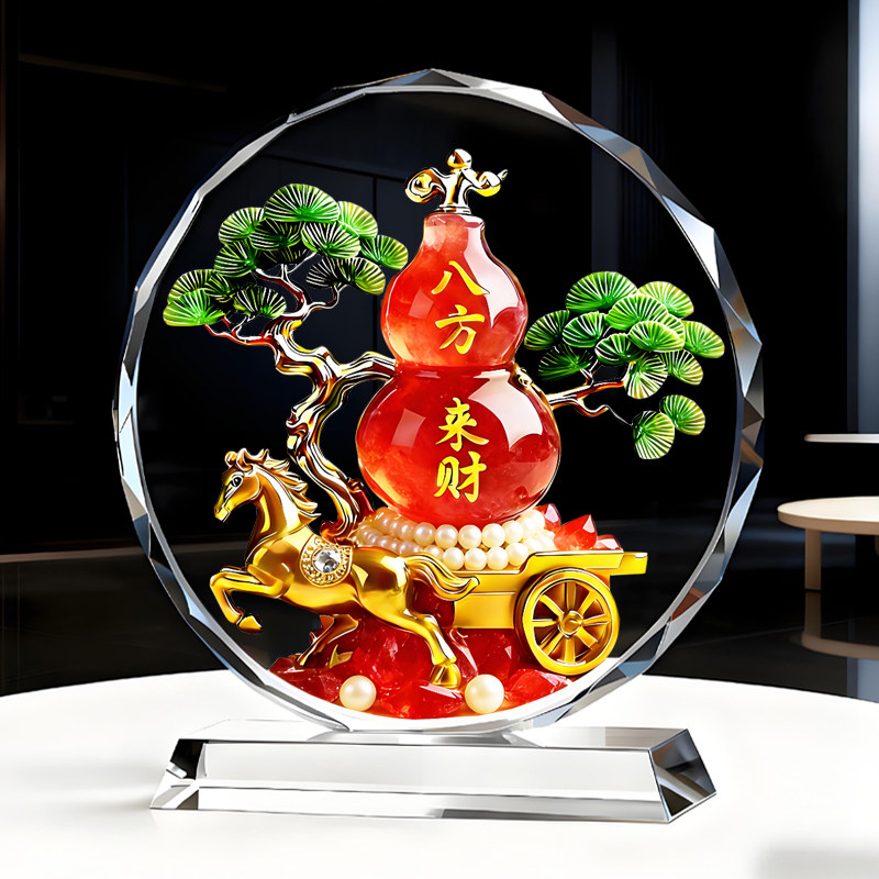 八方来财葫芦福禄马上来财摆件客厅玄关办公室电视柜书房桌面摆台,淘宝优惠券,粉丝福利购,淘宝优惠卷