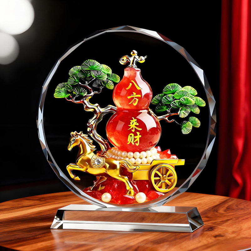 八方来财葫芦福禄马上来财摆件客厅玄关办公室电视柜书房桌面摆台,淘宝优惠券,粉丝福利购,淘宝优惠卷