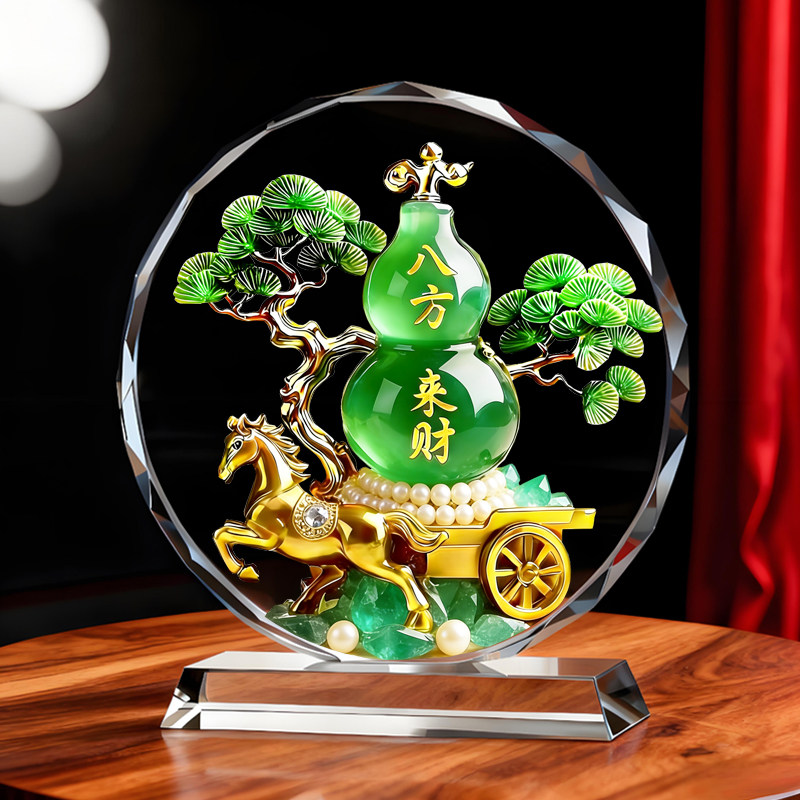 八方来财葫芦福禄马上来财摆件客厅玄关办公室电视柜书房桌面摆台,淘宝优惠券,粉丝福利购,淘宝优惠卷