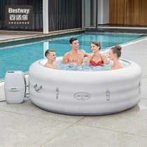 Bestway Inflatable Spa Bath Indoor Warm Spring Bath Pool Massage Bubble Pool Constant Temperature Heating Surf Hydrotherapy Pool