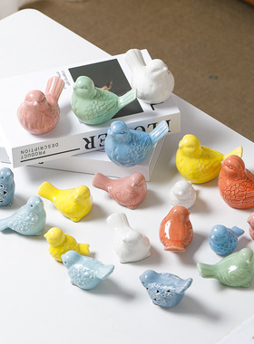 小鸟家用摆件仿真饰品简约欧式