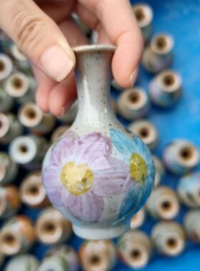 小花瓶陶瓷景德镇插花高级感景区
