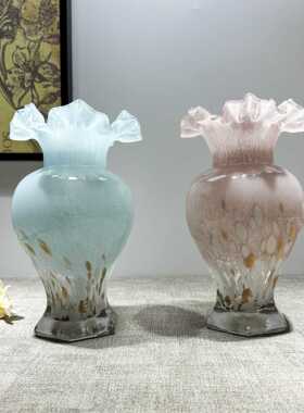 芬顿合集中古手工花瓶法式复古风