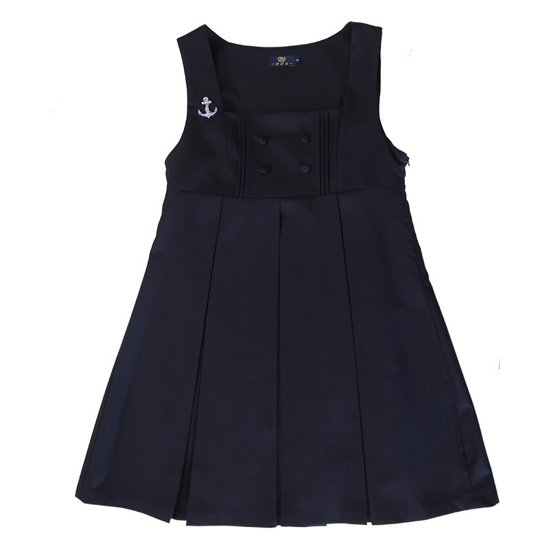 湫奈社原创刺绣JK卡奶裙/小奈 学院风夏新款制服连衣裙背心吊带裙,淘宝优惠券,粉丝福利购,淘宝优惠卷