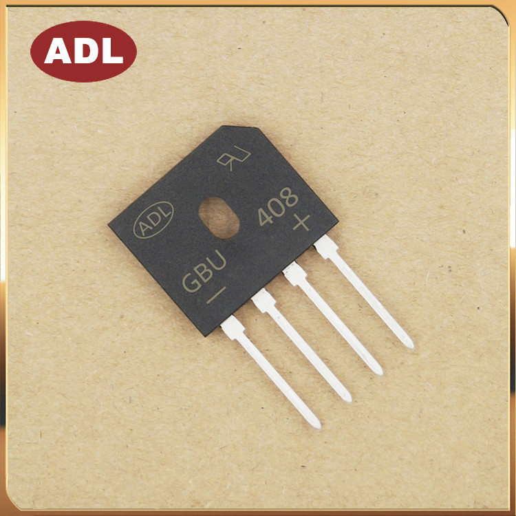 GBU408新款 整流桥 4A800V DIP4 扁脚 桥堆 进口芯片 厂家生产 - 图2