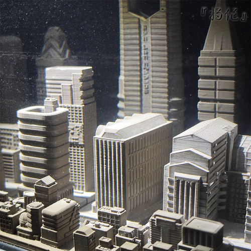 将作手造水泥建筑鱼缸水族布景造景失落城市房屋楼群沉水斗鱼缸 - 图1