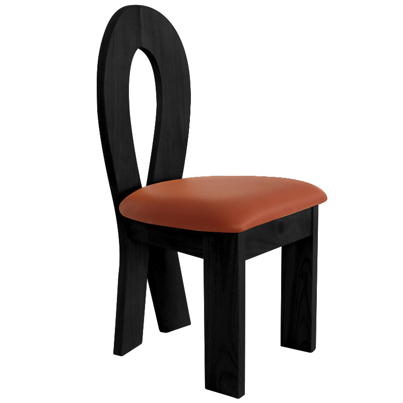 中古实木餐椅轻奢人鱼椅法式家用椅复古靠背椅化妆原木民宿餐厅椅 - 图3