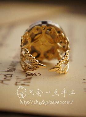 会一点vintage复古e02手工戒指