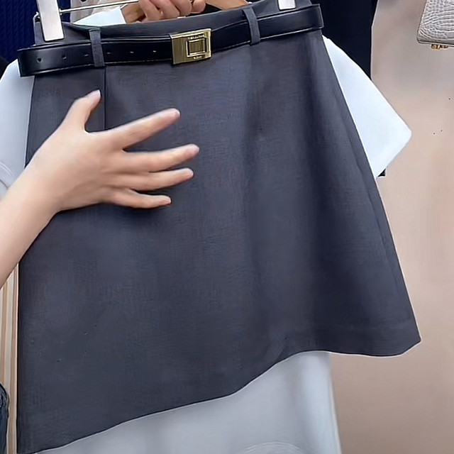 High-waisted suit skirt for women in spring and summer 2025