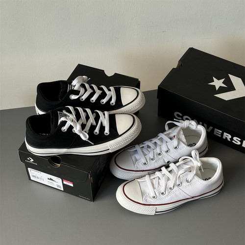 CONVERSE正品匡威allstar经典升级款黑色白色低帮563508c563509c - 图0