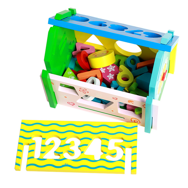 数字形状配对积木儿童早教多面体智慧屋宝宝益智玩具女孩1-2-3岁,淘宝优惠券,粉丝福利购,淘宝优惠卷