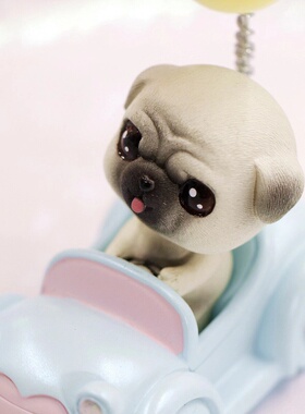 创意汽车气球动物树脂蛋糕工艺品