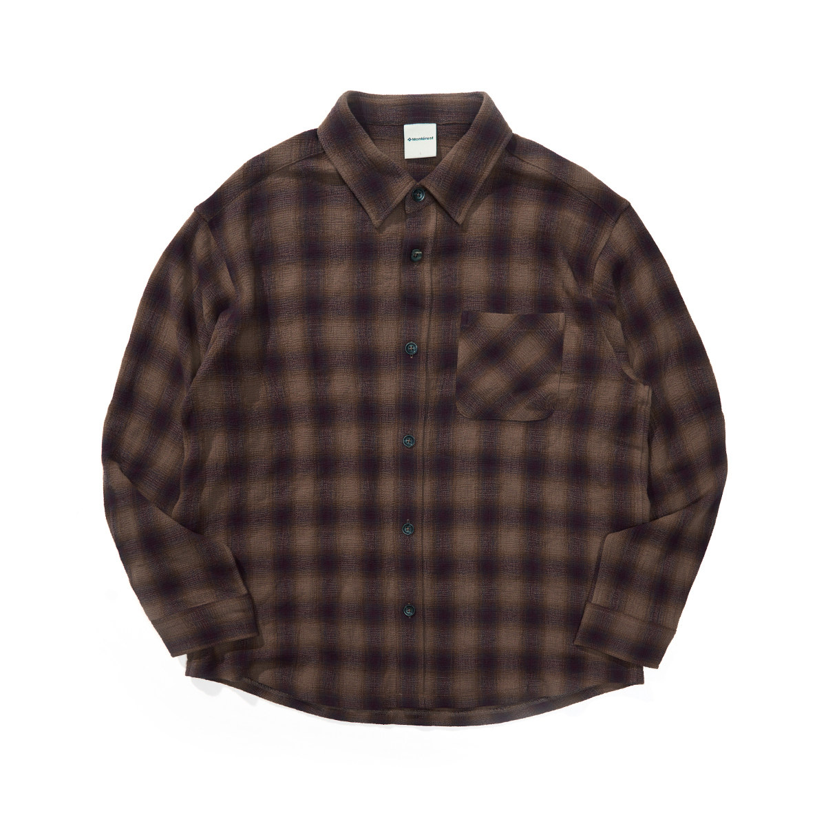 瞬时山野Monterest复古美式宽松慵懒廓形色织格子长袖衬衫衬衣,淘宝优惠券,粉丝福利购,淘宝优惠卷