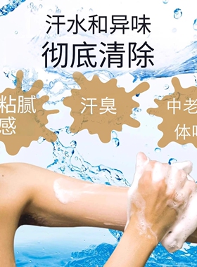 LUCID伦士度去汗臭体味沐浴露男