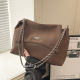 Fashionable large-capacity textured chain crossbody envelope bag