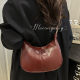 Fashionable and high-end saddle shoulder armpit bag