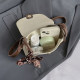 Mariya Contrast Color Exquisite Simple Crossbody Saddle Bag
