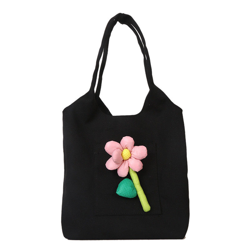 小清新文艺花朵ins韩风单肩帆布包包女新款潮背心手提学生书包袋,淘宝优惠券,粉丝福利购,淘宝优惠卷