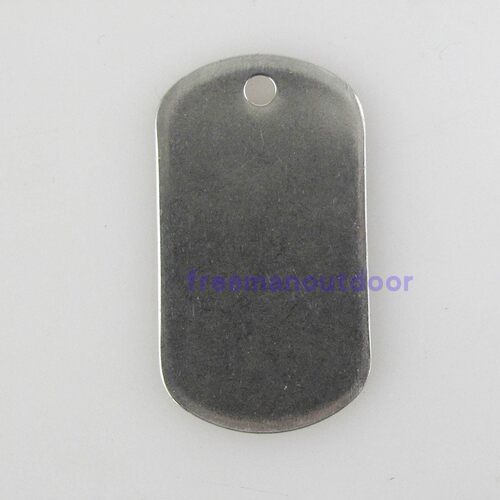 不锈钢狗牌/0.8mm加厚/金属牌/卷边抛光/身份牌/dog tag - 图1