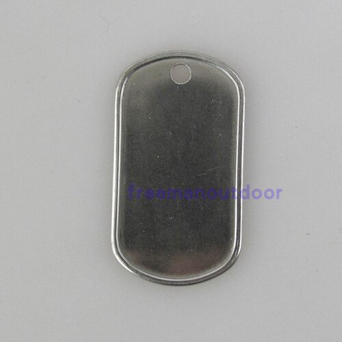 不锈钢狗牌/0.8mm加厚/金属牌/卷边抛光/身份牌/dog tag - 图2