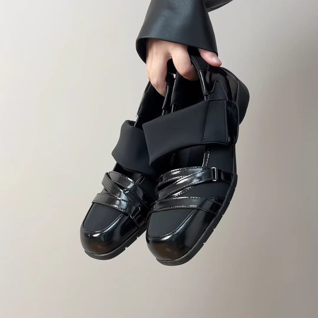 RubyL/3cm交叉带复古时尚百搭金属色芭蕾舞鞋女鞋厚底羊皮舒适,淘宝优惠券,粉丝福利购,淘宝优惠卷