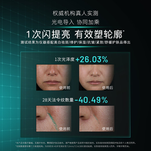 【授权正品】雅萌LED绿光面罩颈罩led光照大排灯红光 超光面罩 - 图3