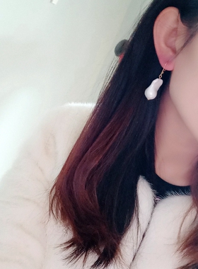 欧美风饰品高级感不规则复古珍珠