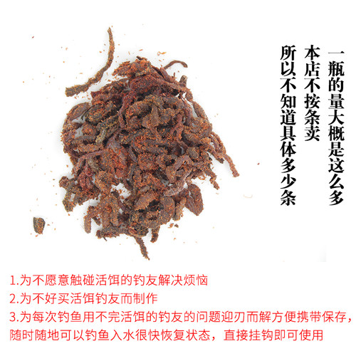 腌制半干青沙蚕90g40g蜜制海蚯蚓鱼饵罐装腥味半干饵料鱼具用品饵 - 图2