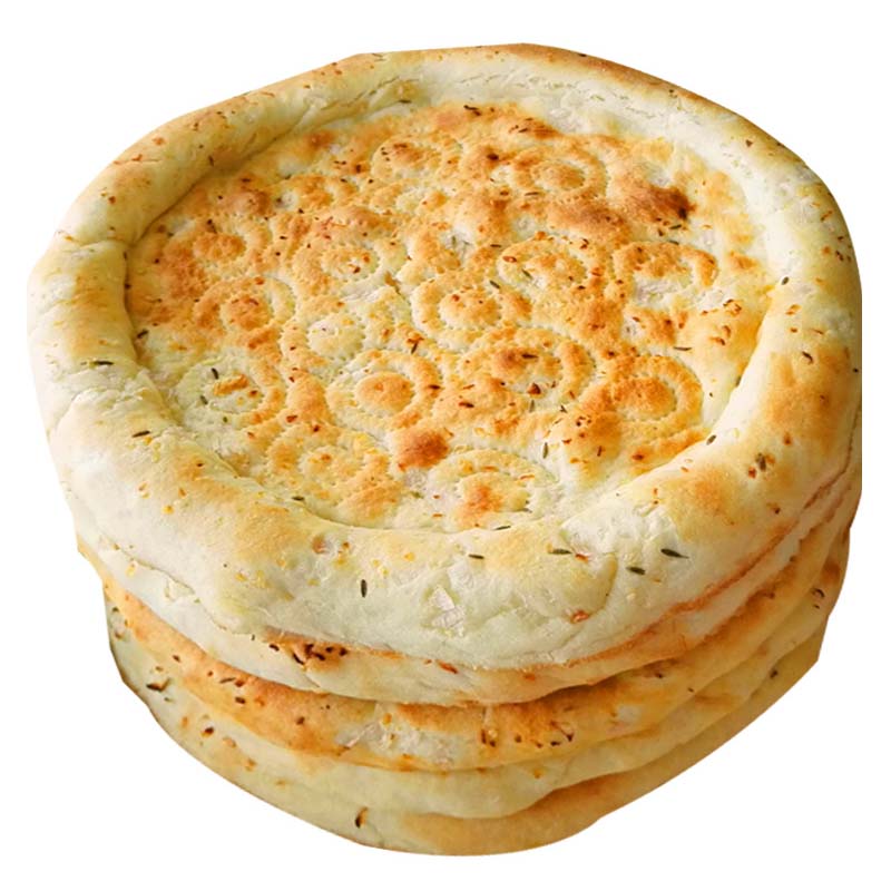 新疆馕饼洋葱大馕清真烤馕手工咸味大馕饼300g*5个真空独立包邮