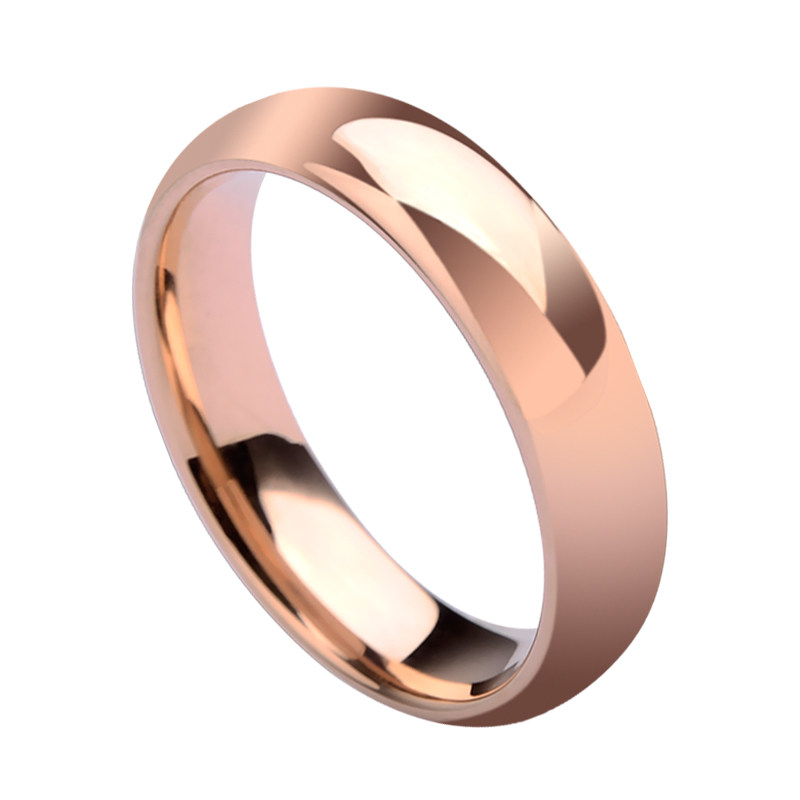 男士情侣玫瑰金不掉色k金钨钢对戒 飒雅戒指/指环