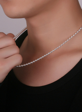 正品S925银项链男士生日礼物