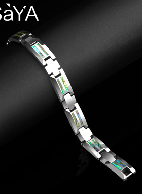 saya钨金手链男士小众休闲百搭