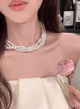 巴洛克珍珠项链女高级感轻奢