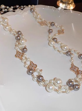 珍珠项链女款轻奢小众2023新款