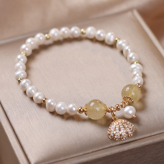 Exquisite freshwater pearl ins trendy hand jewelry for niche girlfriends