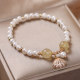 Exquisite freshwater pearl ins trendy hand jewelry for niche girlfriends