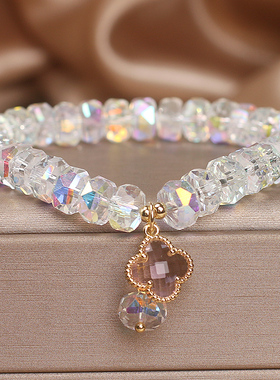 水晶手链女款轻奢小众精致