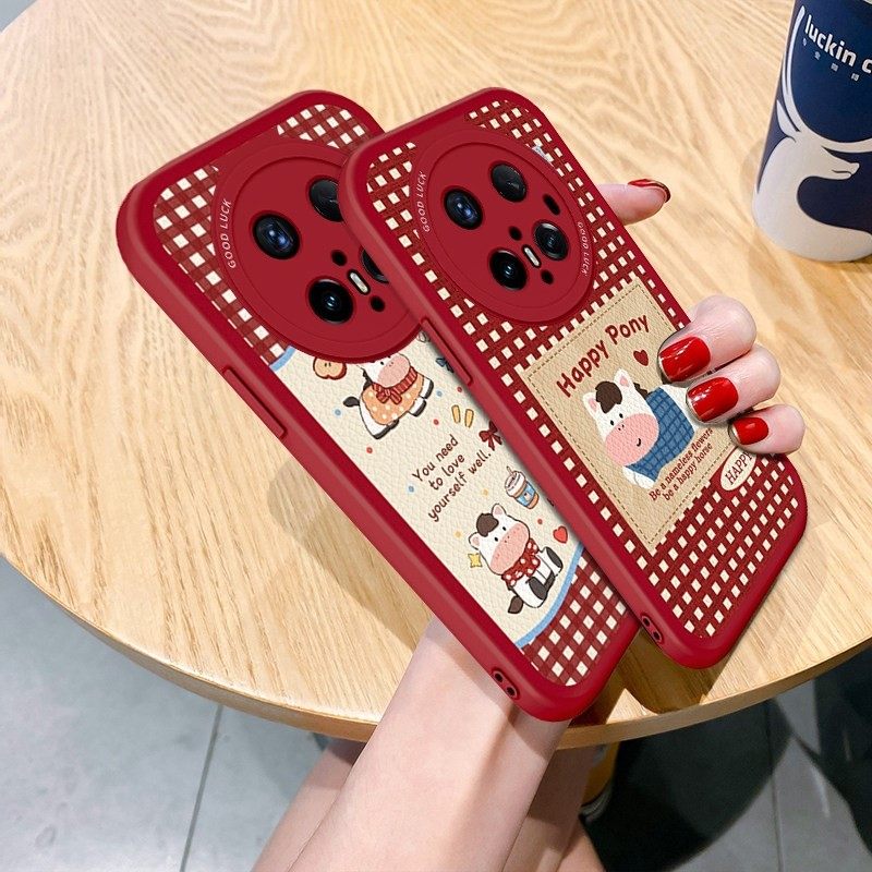 适用华为mate80promax保户包70Pro+红色格子小马软壳硅胶60女好看,淘宝优惠券,粉丝福利购,淘宝优惠卷