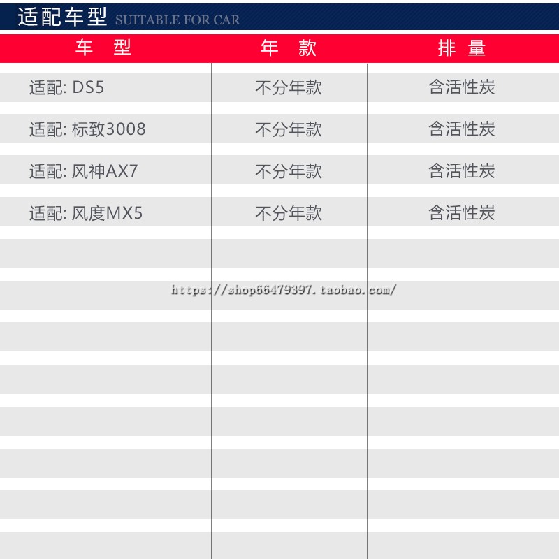 适配标致 3008 DS5 空调滤芯奕炫MAX EV GS风神AX7风度 MX5滤清器 - 图1