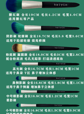 末颜化妆刷独角兽腮红高光眼影唇眉套装初学者套刷巨软化刷眼妆