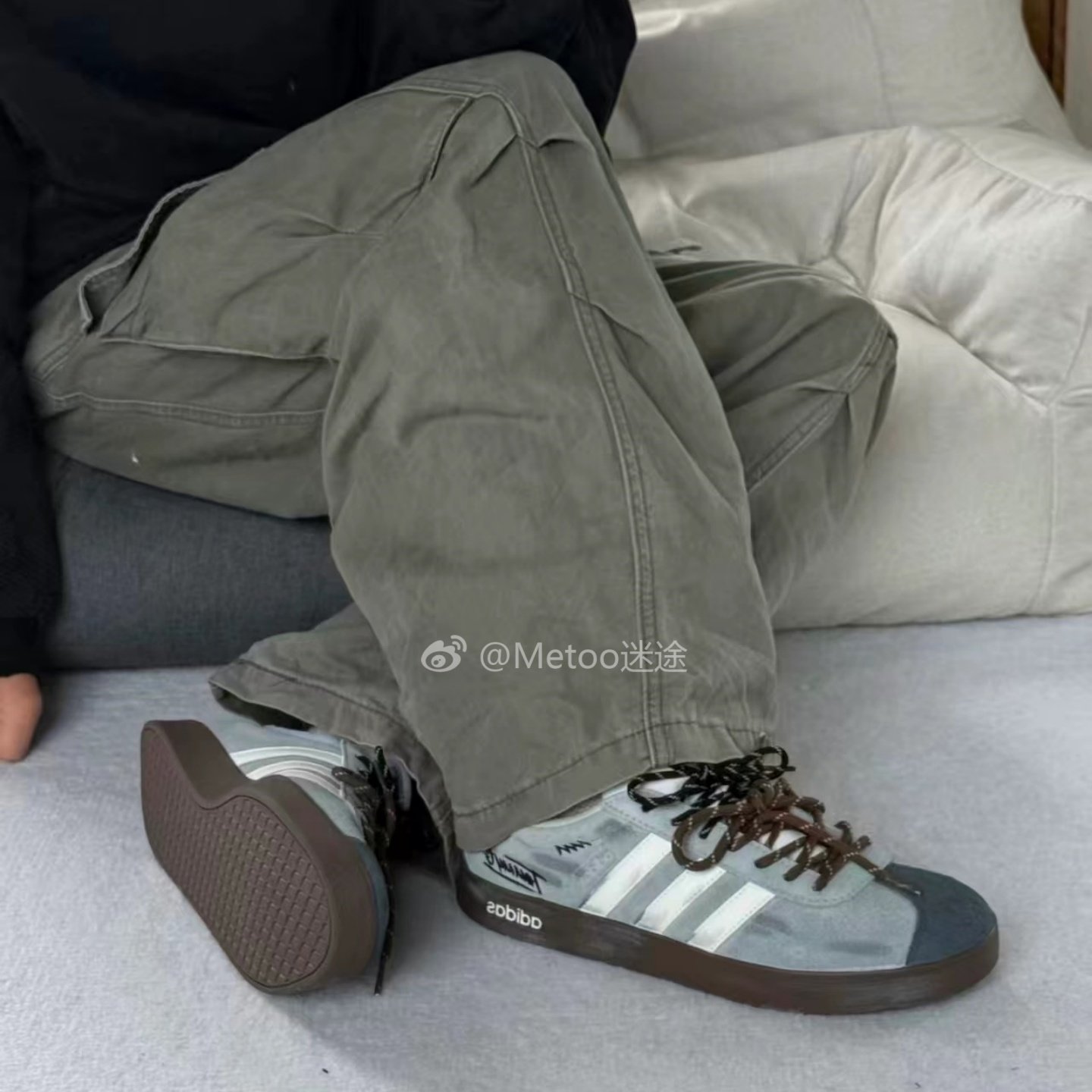 迷途定制球鞋 adidas VL COURT 2.0 “GreyMory”德训鞋 男女同款,淘宝优惠券,粉丝福利购,淘宝优惠卷