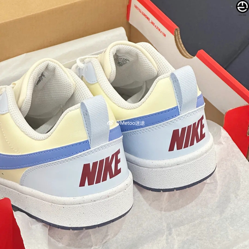 正品现货 Nike Court Borough 芝士海盐学院风低帮休闲板鞋FV8120 - 图2