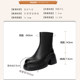 Increased suede short boots, high heels, plus fleece warm cotton boots