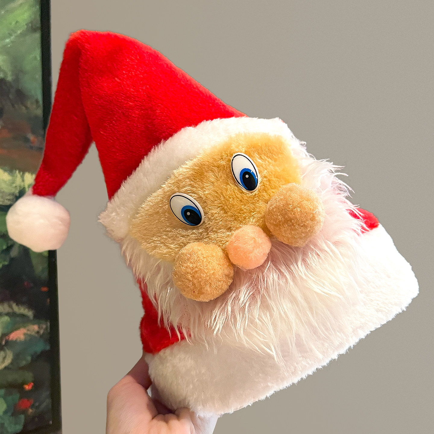 圣诞节礼物头饰红色圣诞帽毛绒可爱圣诞老人帽子成人儿童拍照装扮,淘宝优惠券,粉丝福利购,淘宝优惠卷