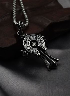 十字架钛钢不掉色男女高版本项链