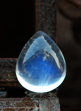 猫眼月光石玻璃体一物一图吊坠