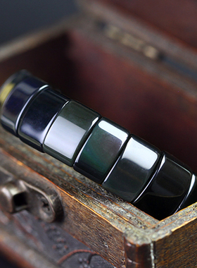 碧雅黑曜石手链彩虹