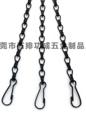 包邮黑色1.2线粗链总长40cm花盆